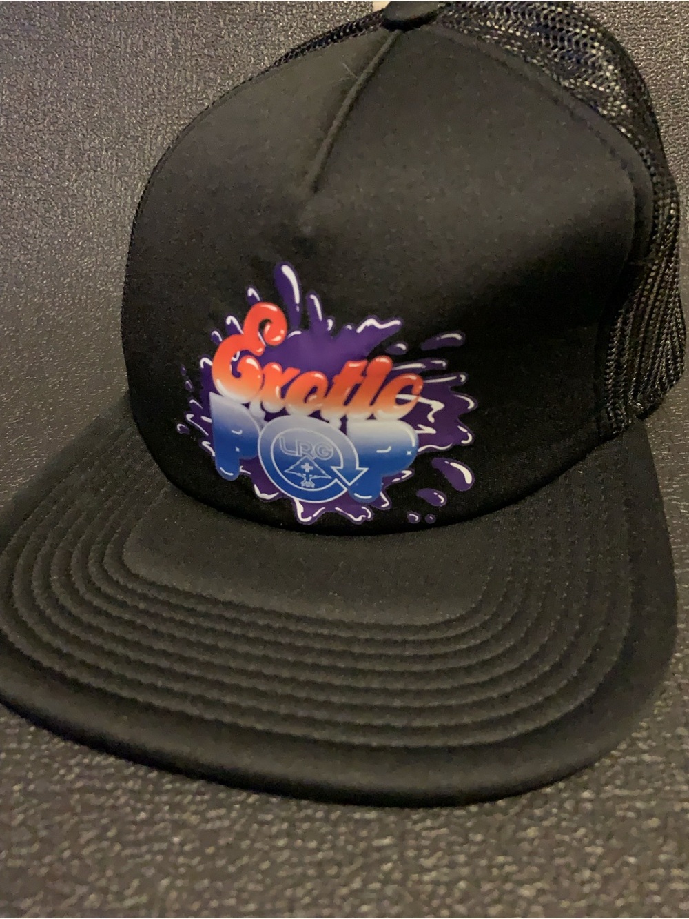 NEW!!! LRG X Exotic Pop Mesh Trucker Hat Snap Back Black